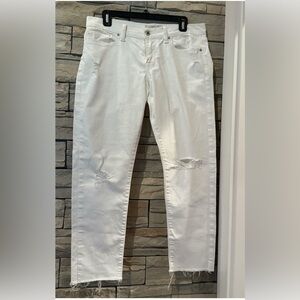 Lucky Brand Jeans Women's Size 4/27 White Sienna Slim Boyfriend Denim